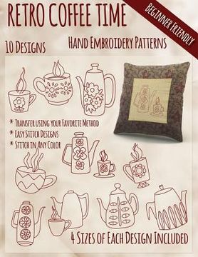 portada Retro Coffee Time Hand Embroidery Patterns (en Inglés)