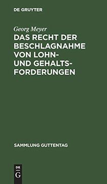 portada Das Recht der Beschlagnahme von Lohn- und Gehaltsforderungen (in German)