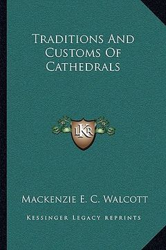 portada traditions and customs of cathedrals (en Inglés)