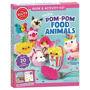 portada Mini Pom-Pom Food Animals (Klutz) (en Inglés)