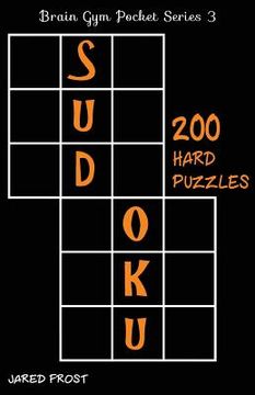 portada 200 Hard Sudoku Puzzles: Brain Gym Pocket Series Book (en Inglés)