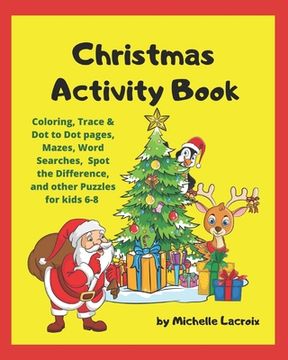 portada Christmas Activity Book: Holiday Activity Book for Kids 6-8 (en Inglés)