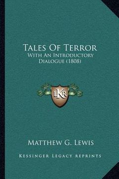portada tales of terror: with an introductory dialogue (1808) (en Inglés)
