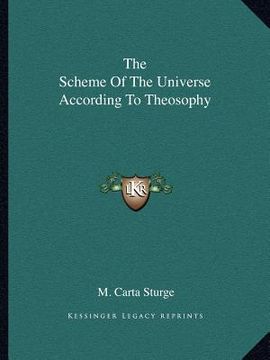 portada the scheme of the universe according to theosophy (in English)