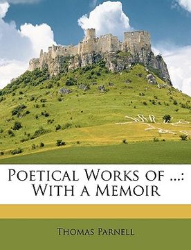 portada poetical works of ...: with a memoir (en Inglés)