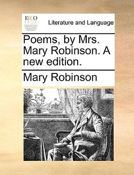portada poems, by mrs. mary robinson. a new edition.