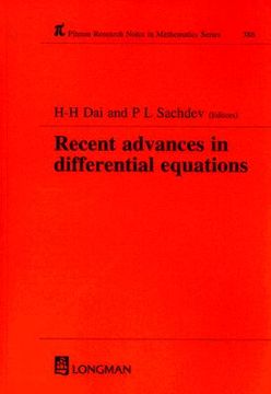 portada recent advances in differential equations (in English)