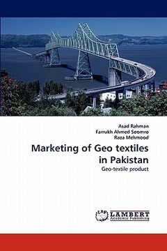 portada marketing of geo textiles in pakistan (en Inglés)