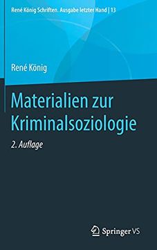 portada Materialien zur Kriminalsoziologie: 13 (René König Schriften. Ausgabe Letzter Hand) (in German)