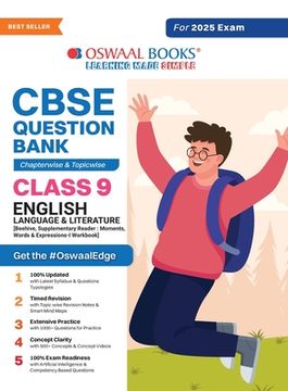 portada Oswaal CBSE Question Bank Class 9 English Language & Literature, Chapterwise and Topicwise Solved Papers For 2025 Exams (en Inglés)