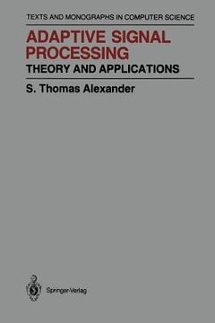 portada adaptive signal processing: theory and applications (en Inglés)