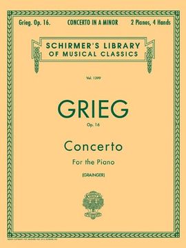 portada edvard grieg: concerto, opus 16 (en Inglés)
