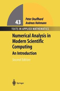 portada numerical analysis in modern scientific computing: an introduction