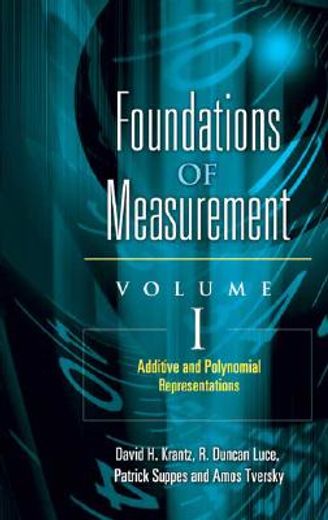 foundations of measurement,additive and polynomial representations