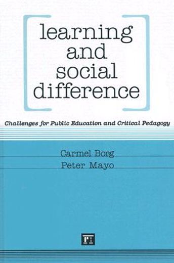 Learning and Social Difference: Challenges for Public Education and Critical Pedagogy (en Inglés)