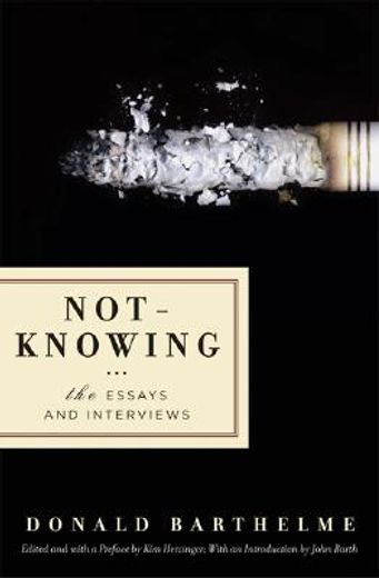 not-knowing,the essays and interviews (en Inglés)
