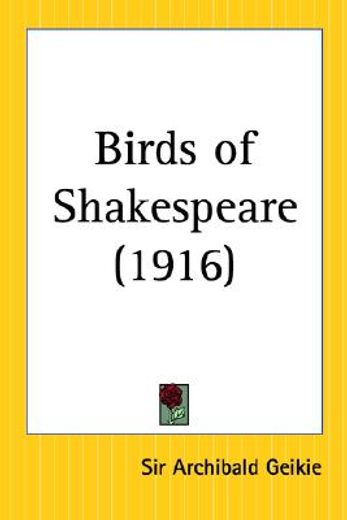 birds of shakespeare 1916