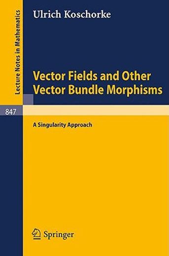 vector fields and other vector bundle morphisms - a singularity approach (en Inglés)