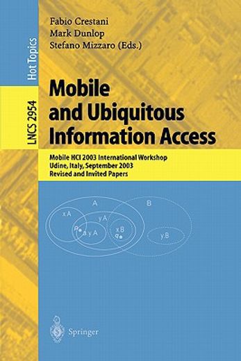 mobile and ubiquitous information access (en Inglés)