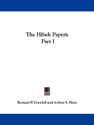 the hibeh papyri
