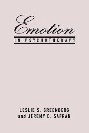 emotion in psychotherapy,affect, cognition, and the process of change