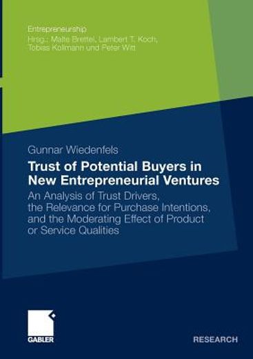 trust of potential buyers in new entrepreneurial ventures (in English)
