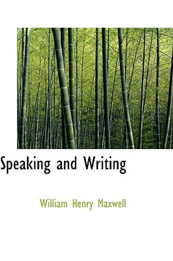 speaking and writing