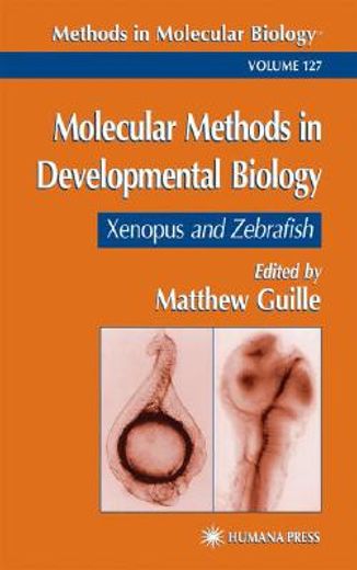 molecular methods in developmental biology (en Inglés)