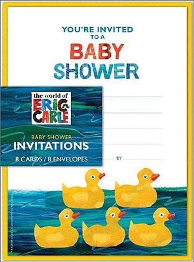 eric carle shower invites