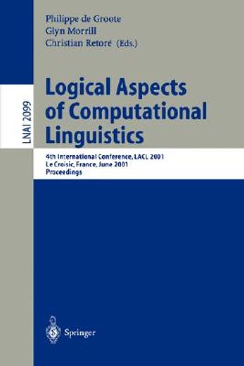 logical aspects of computational linguistics (in English)