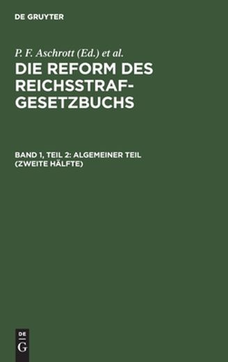 Algemeiner Teil (Zweite hã Â¤Lfte) (German Edition) [Hardcover ] 