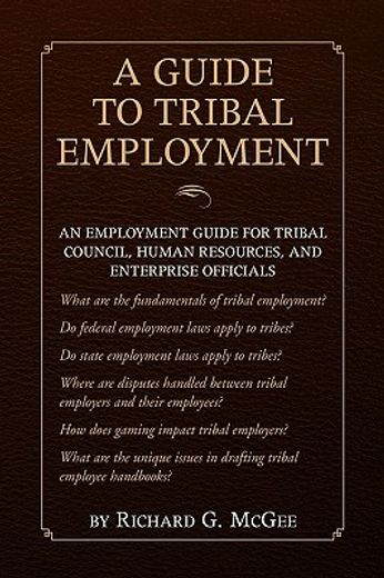 a guide to tribal employment (in English)
