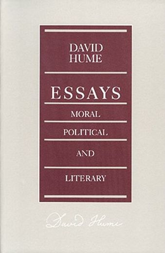 essays, moral, political, and literary (in English)