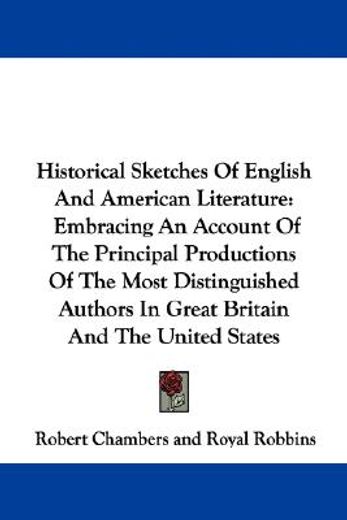 historical sketches of english and ameri