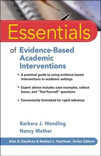 essentials of evidence-based academic interventions (en Inglés)
