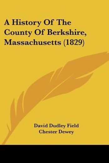 a history of the county of berkshire, ma