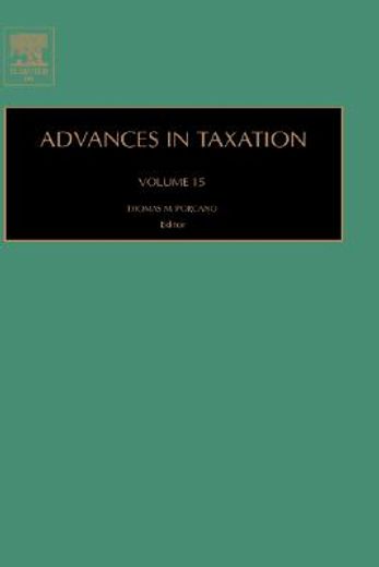 advances in taxation