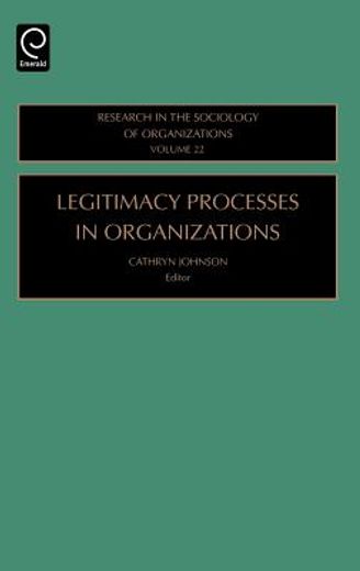 legitimacy processes in organizations (in English)