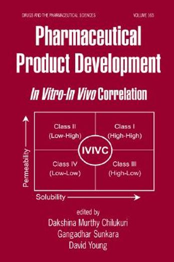 pharmaceutical product development,in vitro-in vivo correlation