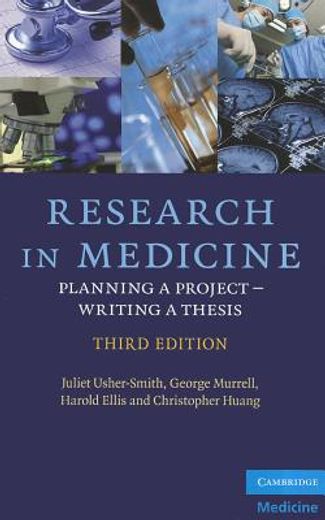research in medicine,planning a project-writing a thesis
