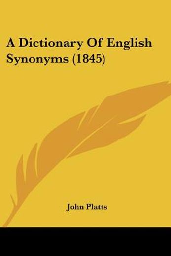 a dictionary of english synonyms (1845)
