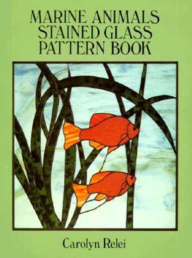 marine animals stained glass pattern book