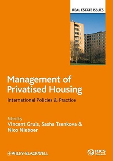 Management of Privatised Housing: International Policies and Practice (en Inglés)