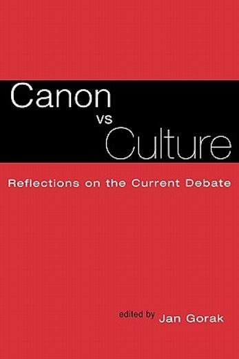 canon vs. culture (en Inglés)