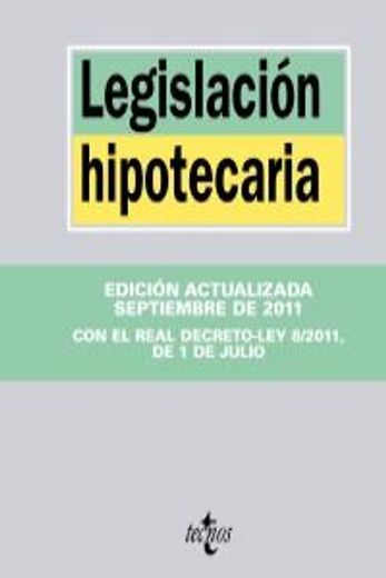 (11).legislacion hipotecaria.(26ªedicion) (in Spanish)