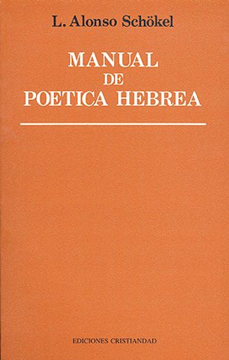Manual de poetica hebrea (in Spanish)