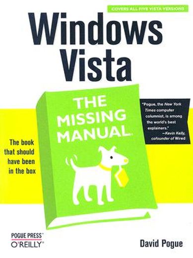 windows vista,the missing manual