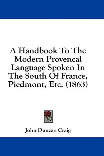 a handbook to the modern provencal langu