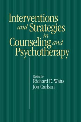 interventions and strategies in counseling and psychotherapy