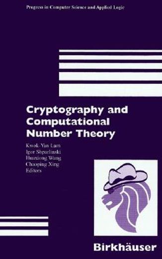cryptography and computational number theory